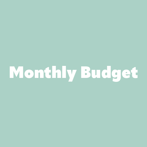 Monthly Budget Template